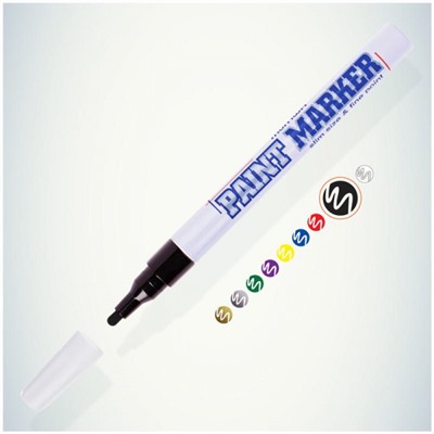 Маркер-краска Тонкий (Paint Slim) 2мм черная SPM-01 MunHwa