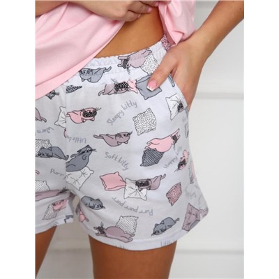 Пижама "Мур котики" (Розовый)