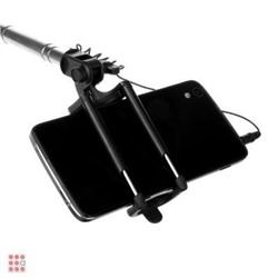 FORZA Палка для селфи, 18-74см, прорезиненная, пластик, металл, черн