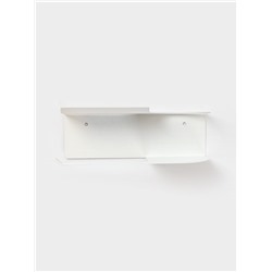 Держатель для туалетной бумаги с полочкой с отверстием для освежителя, белый