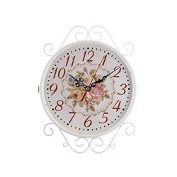 Часы настенные двусторонние, на подвесе WELCOME, d=23 см, 47×31 см, 2хАА, белые