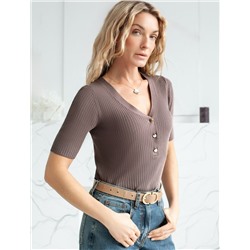 Джемпер тонкой вязки из вискозы с нейлоном