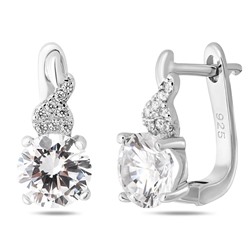 Серьги, куб.циркон., BY-3584