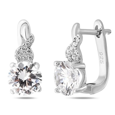 Серьги, куб.циркон., BY-3584