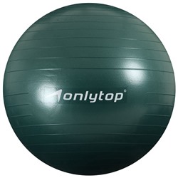 УЦЕНКА Фитбол ONLYTOP, d=65 см, 900 г, антивзрыв, зелёный