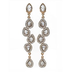 Вечерние серьги с чешскими стразами