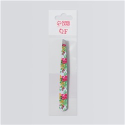 Пинцет скошенный, широкий, 9.5 см, МИКС