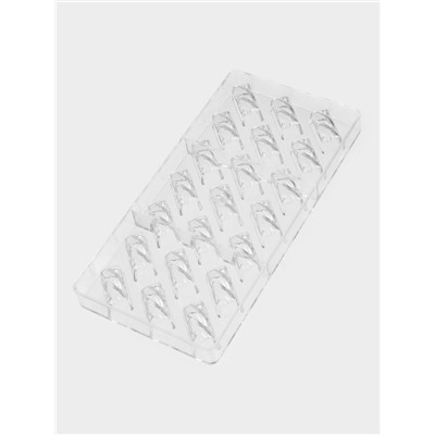 Форма для конфет и шоколада KONFINETTA «Косичка», 27.5×17.5×2.5 см, 21 ячейка 3.7×1.5×1.5 см, прозрачная