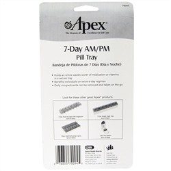 Apex, органайзер для таблеток на 7 дней, утро/вечер, 1 шт.