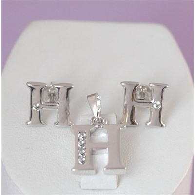 Комплект родий Н01-2102