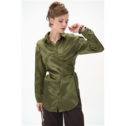 Рубашка Ямина (оливковый/уценка)