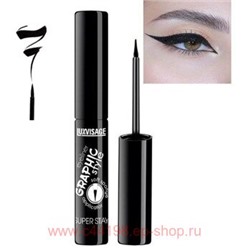 LUXVISAGE Подводка для глаз Graphic style Super Stay чёрная 4 мл