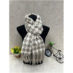 Палантин в клетку из кашемира, мультицвет