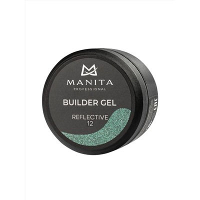MANITA Гель моделирующий для ногтей светоотражающий / Builder Gel Reflective №12, 15 мл 28241