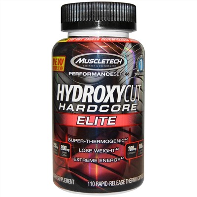 Hydroxycut, Серия Performance, Hardcore Elite, 110 термокапсул с быстрым высвобождением