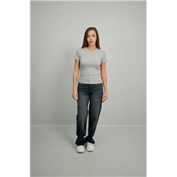 Женская футболка в рубчик Happyfox