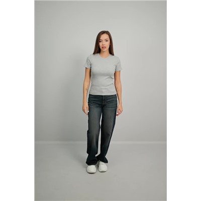 Женская футболка в рубчик Happyfox