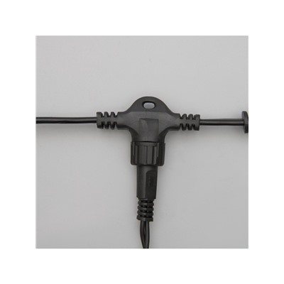 Гирлянда «Занавес» 2×6 м, IP44, УМС, тёмная нить, 1440 LED, свечение мульти, 220 В