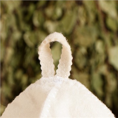 Шапка для бани и сауны «Настоящий банщик», полиэфир, шерсть, «Банная забава»