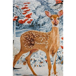 Наволочка декоративная 45х45 Снегирь с фонарем НАТАЛИ, 1209284