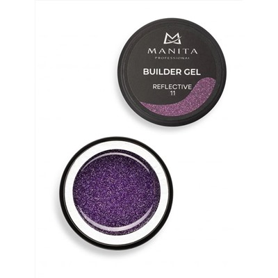 MANITA Гель моделирующий для ногтей светоотражающий / Builder Gel Reflective №11, 15 мл 28240