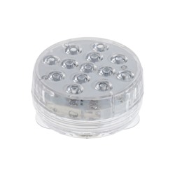 Светильник подводный с ПДУ, 13 LED, 4 Вт, IP68, RGB, таймер, от батареек 3*AAA (не в компл.)