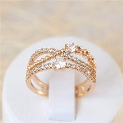 Кольцо позолота  Н01-3702 размер 17 18