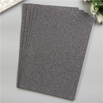 Фоамиран набор для творчества «Арт Узор. Серебряный блеск», 5 листов, 2 мм, формат А4