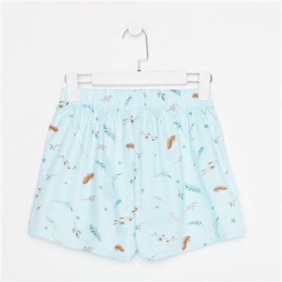 Шорты домашние женские KAFTAN Light, размер 40-42, голубые