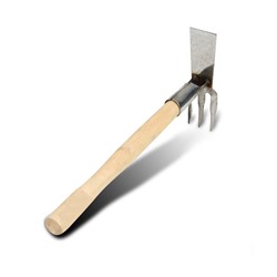 Мотыжка комбинированная, длина 39 см, 3 зубца, нержавеющая сталь