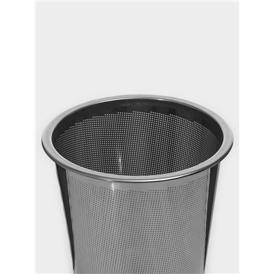 Кружка для заваривания, 550 мл, с металлическим ситом, стекло, прозрачная