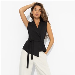 Жилет приталенный, Заслужить премию (черный)