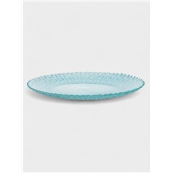 Тарелка «РЕТРО БРИЗ», d=32 см, стекло, голубая