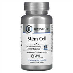 Life Extension, Geroprotect, Stem Cell, добавка для поддержания здоровья стволовых клеток, 60 вегетарианских капсул