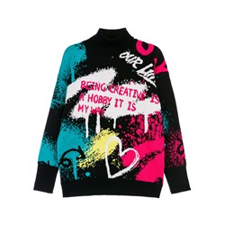 Свитер трикотажный для девочек