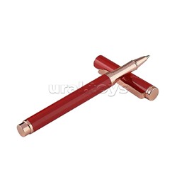 Ручка в футляре "Venezia Classico" 1,0 мм, синяя (красный корпус, красная коробка)