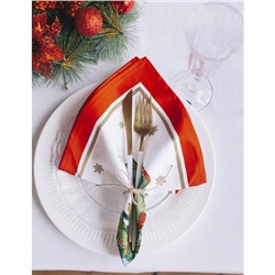 УЦЕНКА Набор столовый "Новогодняя сказка", скат.150х180см +/-3см с ГМВО, салф.40х40см-8 шт, хл100% 1