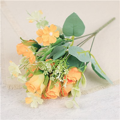 Цветок искусственный 30 см / W01201-2 /уп 2/150/600/ (Желто-розовый )