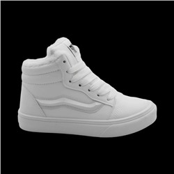 Кроссовки на меху 6686-3 белые п/п