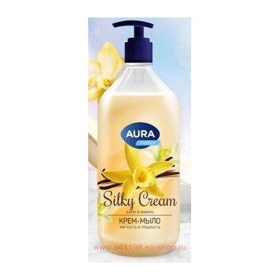 AURA Крем-Мыло Шелк и ваниль Silky Cream 1000 мл