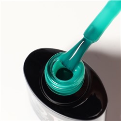 Гель лак для ногтей, люминесцентный, трехфазный, 8 мл, LED/UV, зелёный (20)