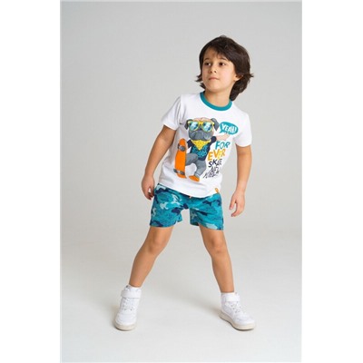 Комплект трикотажный для мальчиков: фуфайка (футболка), шорты