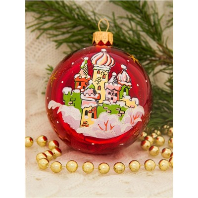 Ёлочные игрушки 4 шт. «Щелкунчик», шары новогодние, d=7.5 см
