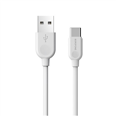 Кабель USB - Type-C Borofone BX14 15W 200см 3A  (white)