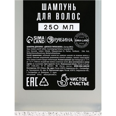 Подарочный набор «Первый среди своих», шампунь для волос и гель для душа, 2×250 мл