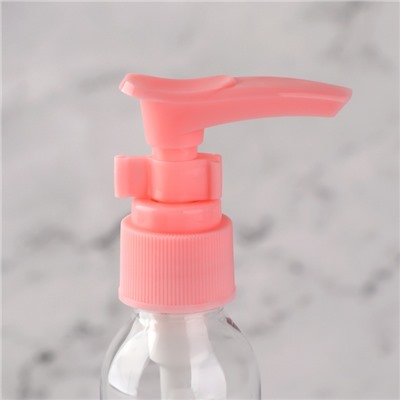 Набор для хранения, в футляре, 8 предметов, прозрачный/розовый