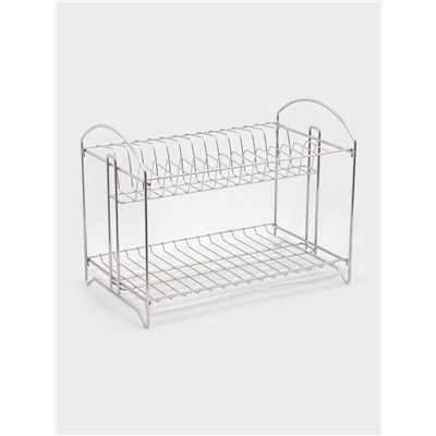 Сушилка для посуды универсальная, разборная, с поддоном, 39.5×24×29.5 см, хром