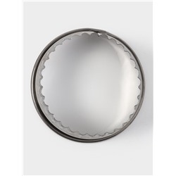 Формы для печенья Доляна «Волна», набор 12 шт., d=3.5-10.5 см, h=3 см, нержавеющая сталь