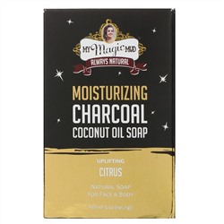 My Magic Mud, Moisturizing Charcoal, Coconut Oil Soap, Uplifting Citrus, 5 oz (141.7 g)