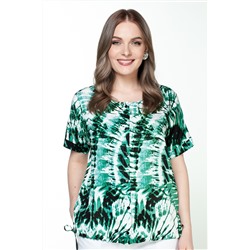 Блузка  4103/07/Белый, зеленый